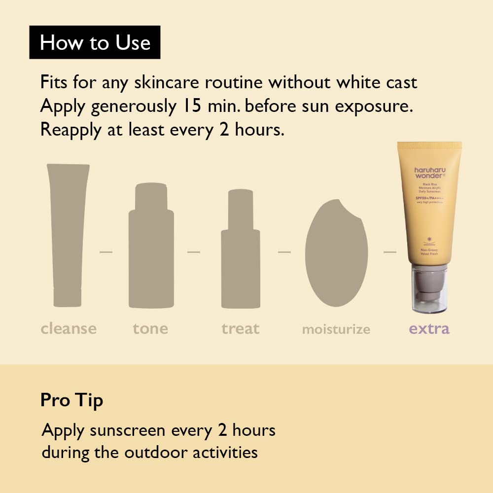 Haruharu Wonder - Black Rice Moisture Airyfit Daily Sunscreen