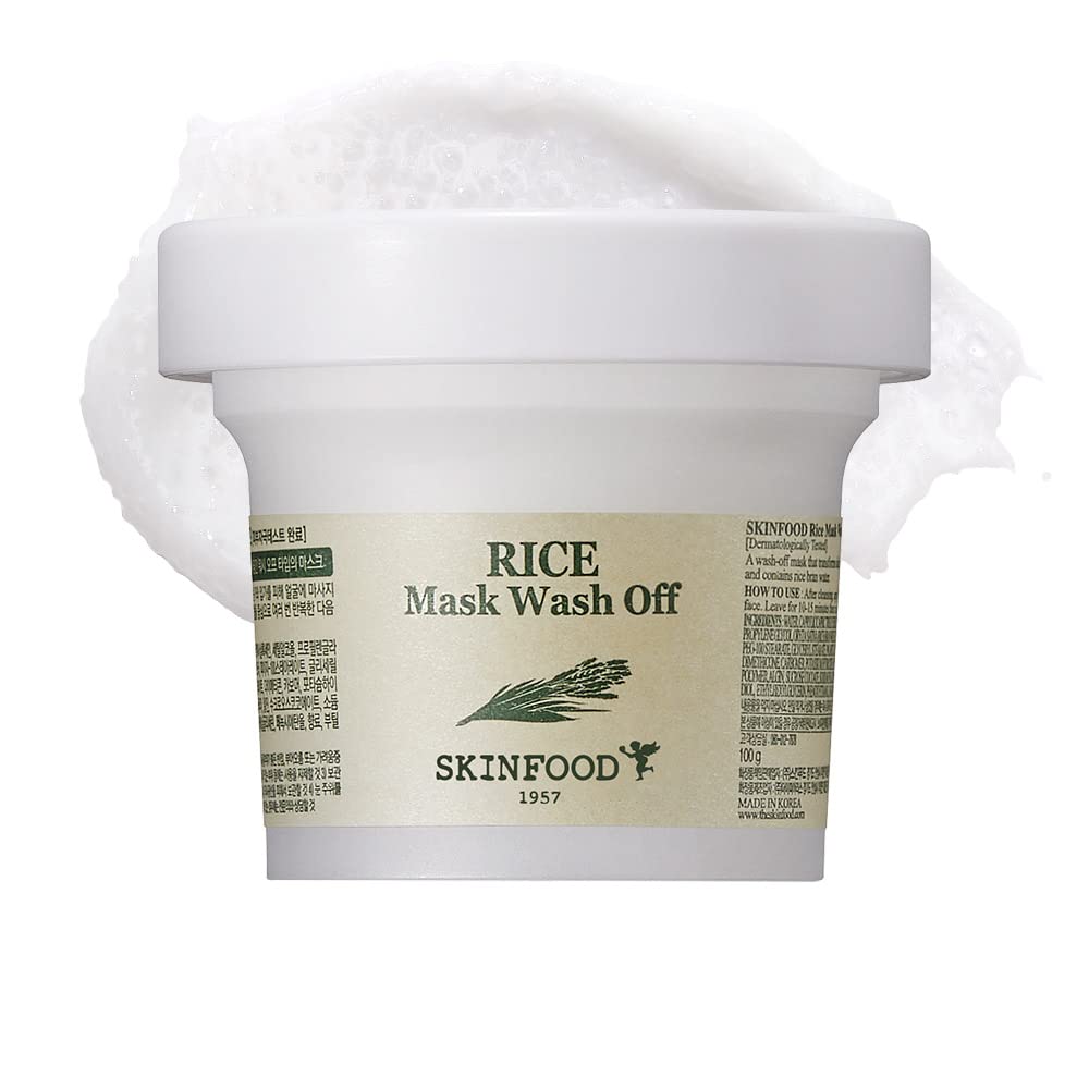 SKINFOOD - Rice Mask Wash Off Gently Exfoliates the Skin