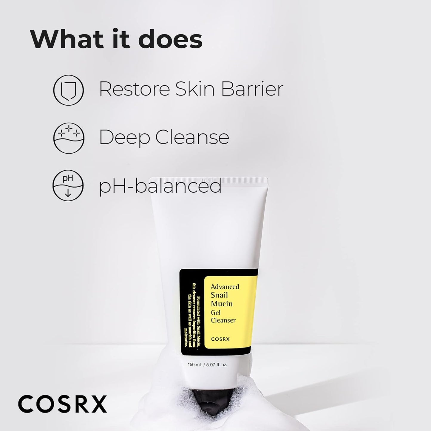 COSRX - Advanced Snail Mucin Gel Cleanser