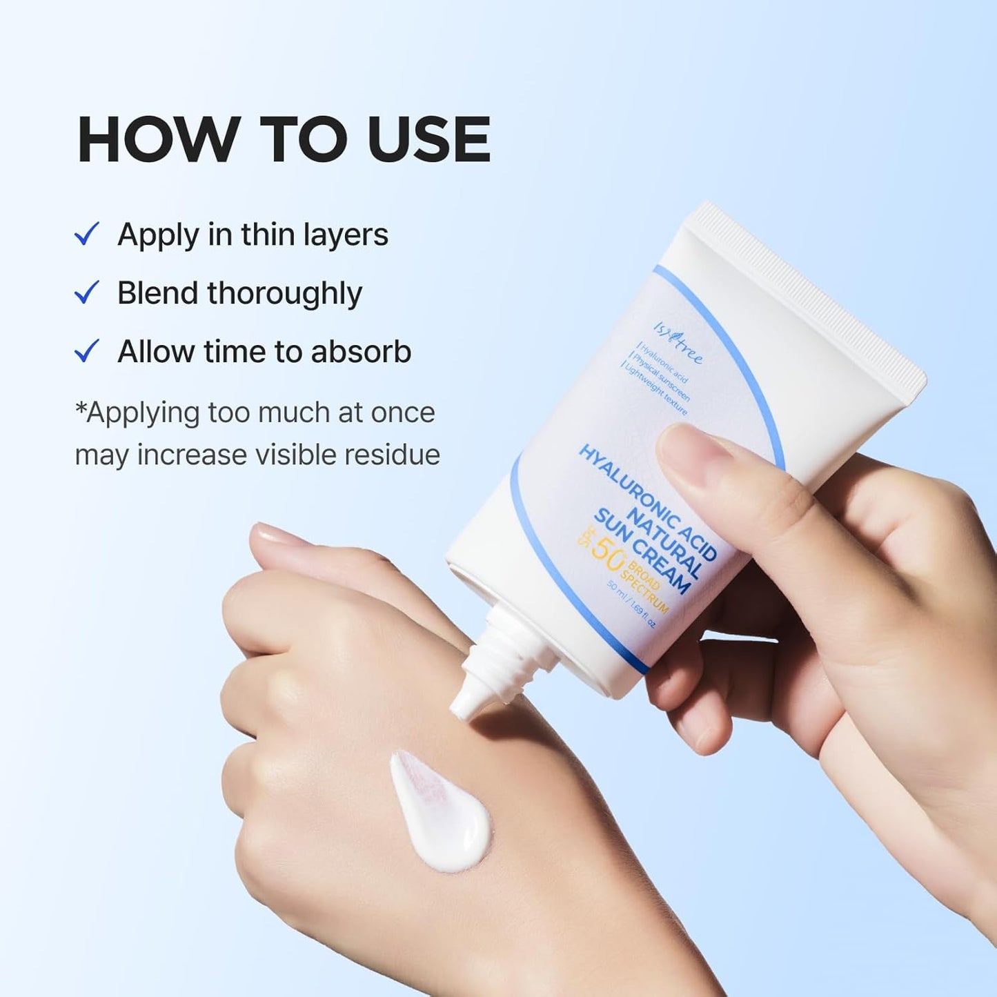 Isntree - Hyaluronic Acid Natural Sun Cream