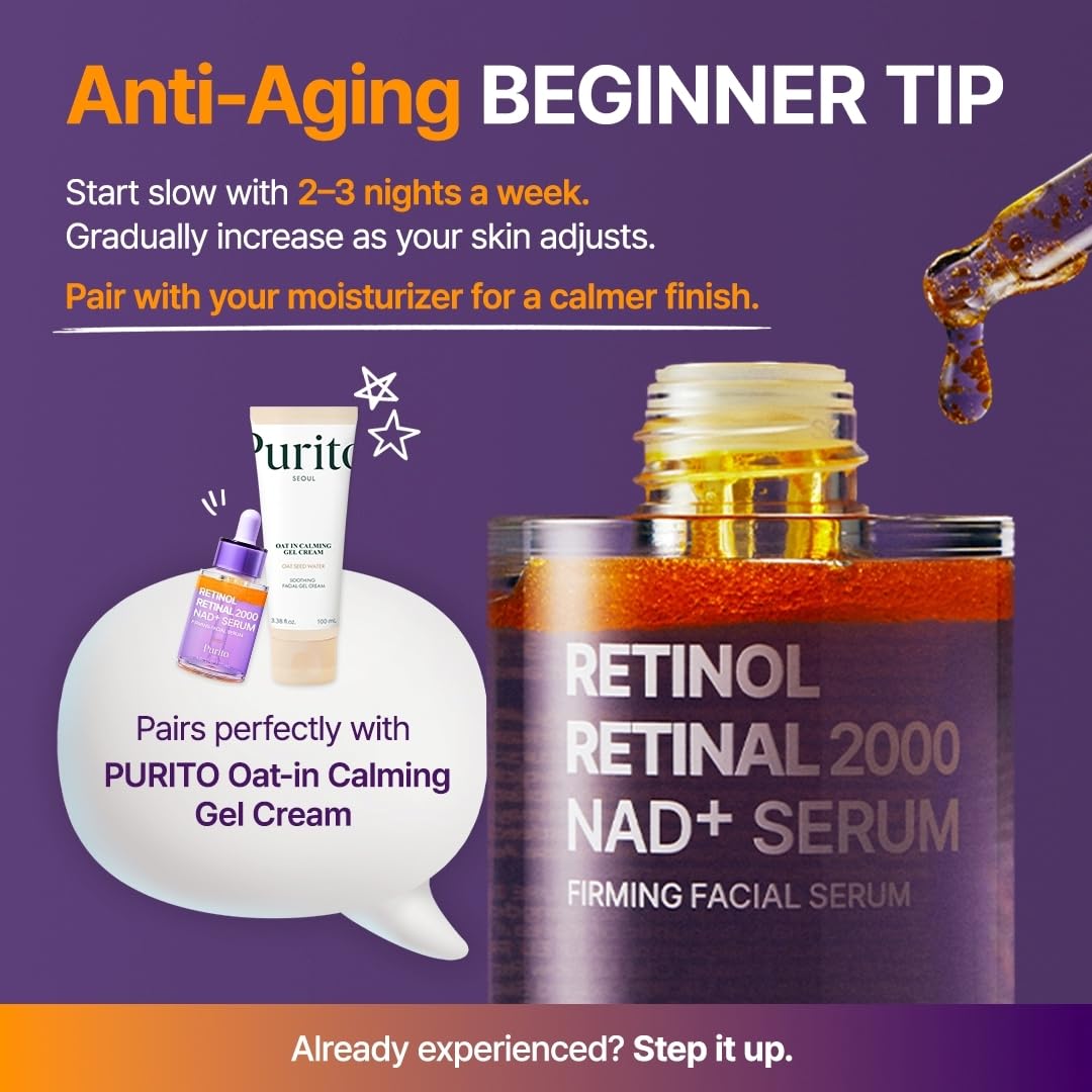 PURITO Retinol + Retinal Serum for Sensitive Skin
