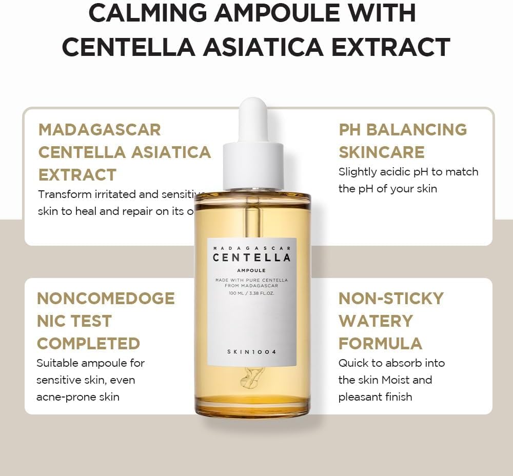 SKIN1004 - Madagascar Centella Toning Toner + Ampoule Facial Serum Set
