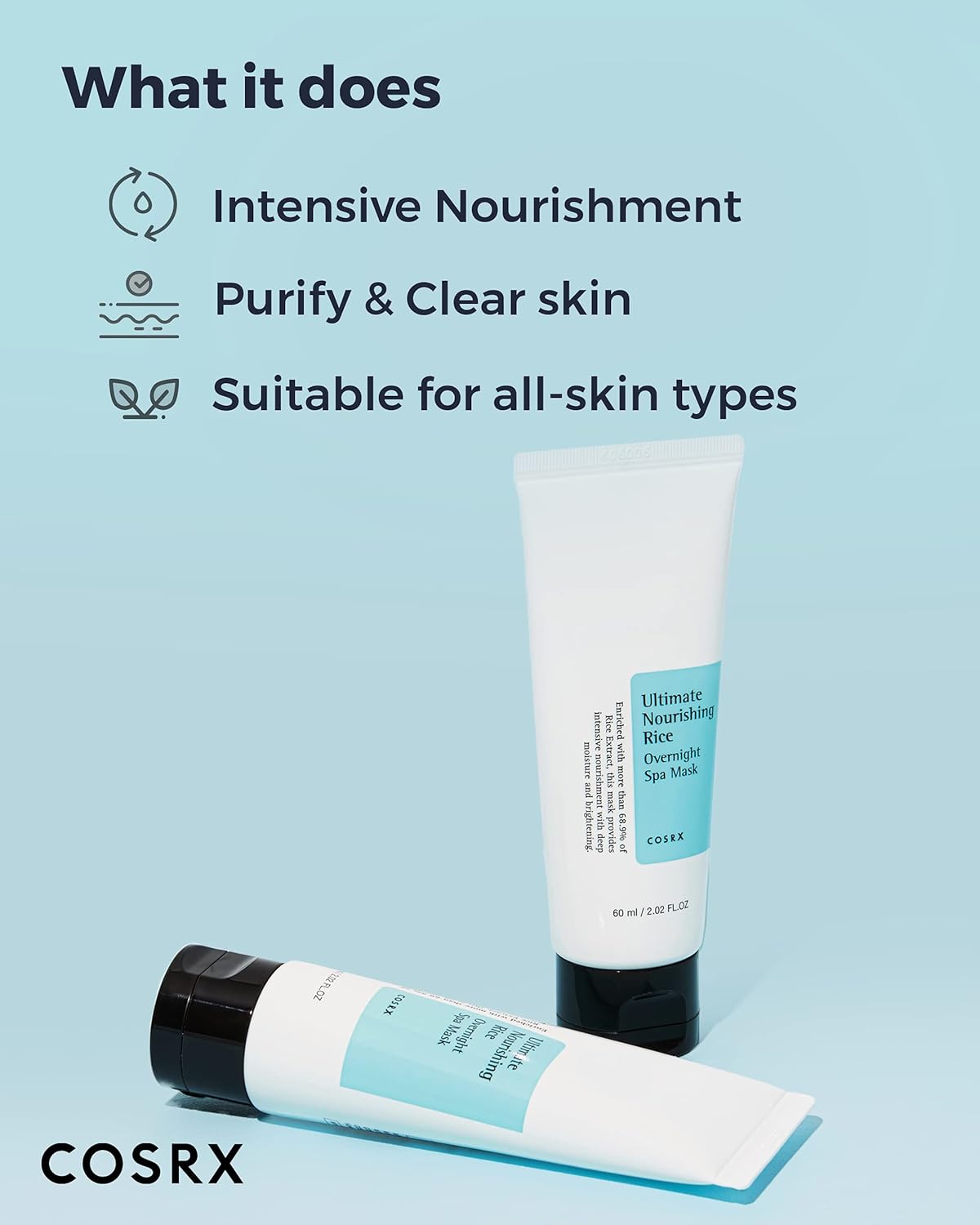 COSRX - Ultimate Nourishing Rice Overnight Spa Mask