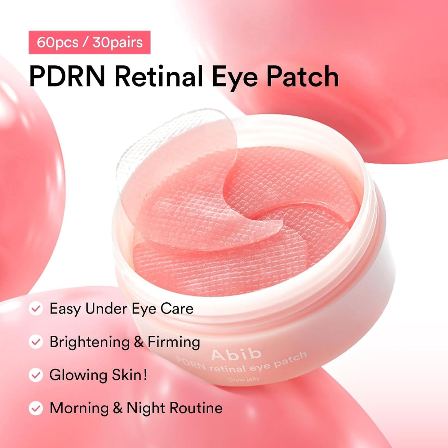 Abib - PDRN Retinal Eye Patch Glow jelly 60 Patches