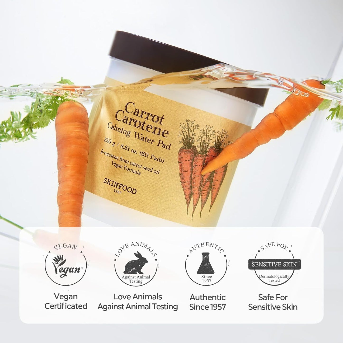 SKINFOOD - Carrot Carotene Calming Water Pad