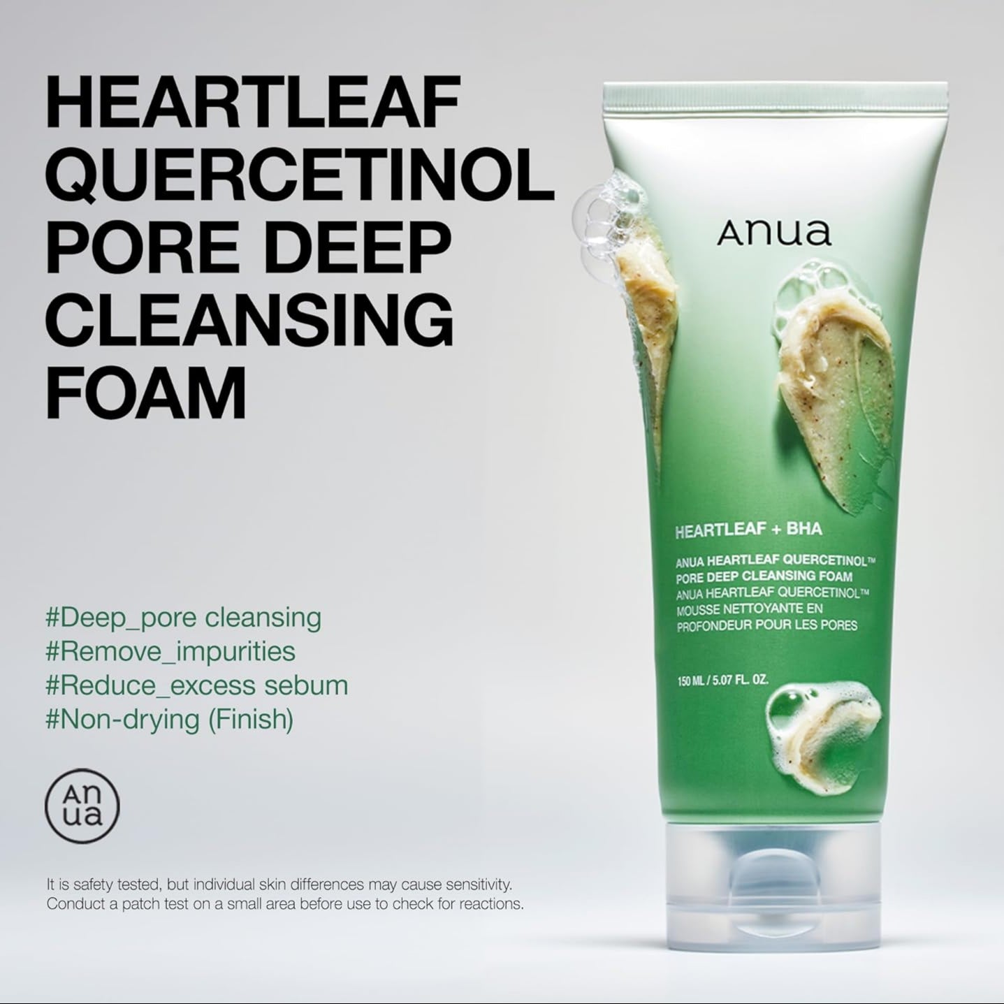 Anua - Heartleaf Quercetinol Pore Deep Cleansing Foam