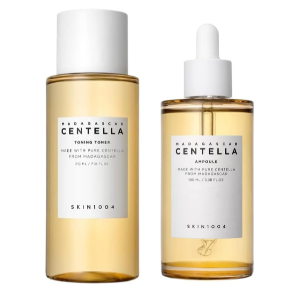 SKIN1004 - Madagascar Centella Toning Toner + Ampoule Facial Serum Set