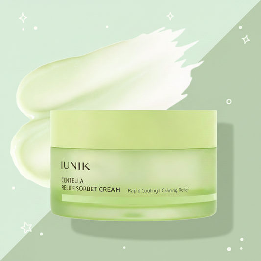 IUNIK Centella Relief Sorbet Cream -Cooling &Calming Moisturizer