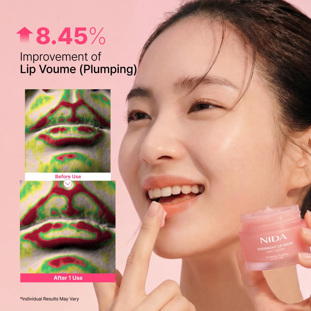 NIDA Overnight Lip Mask - Very Berry