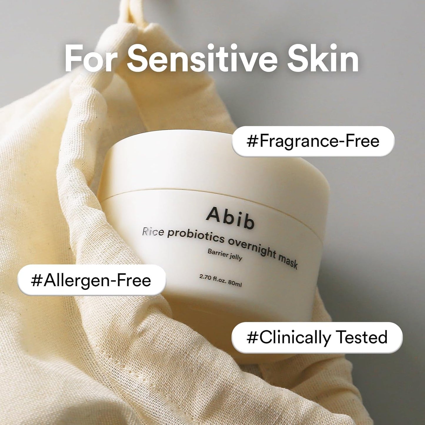 Abib Rice Probiotics Overnight Mask Barrier Jelly 2.7 fl oz