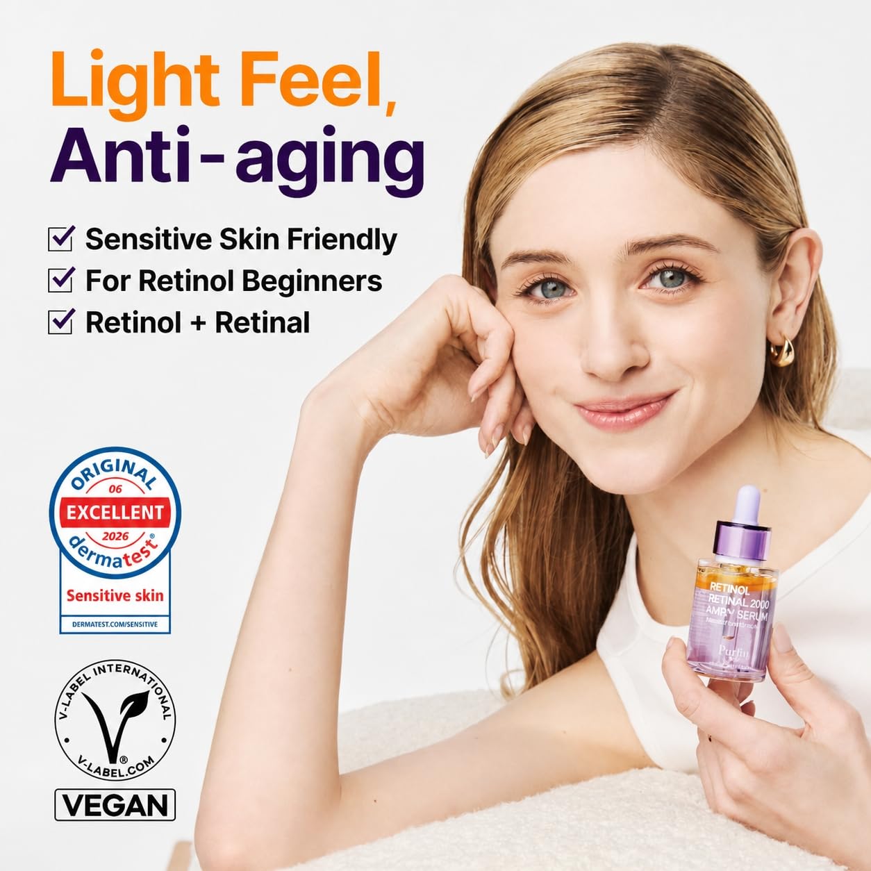 PURITO Retinol + Retinal Serum for Sensitive Skin