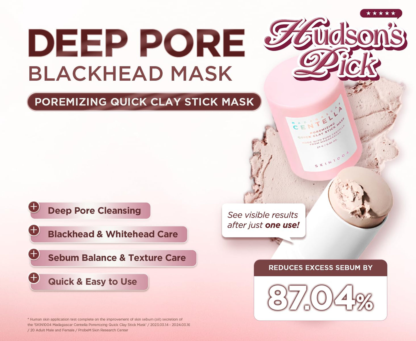 SKIN1004 - Madagascar Centella Poremizing Quick Clay Stick Mask